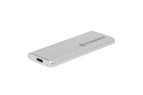 TRANSCEND Externí SSD ESD260C 500GB,  USB 3.1 GEN 2,  Typ-C,  stříbrná2