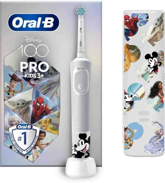 Oral-B Pro Kids Disney D103.413.2KX elektrický zubní kartáček,  sonický,  pro děti,  2 režimy,  časovač,  pouzdro
