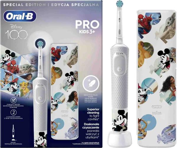 Oral-B Pro Kids Disney D103.413.2KX elektrický zubní kartáček,  sonický,  pro děti,  2 režimy,  časovač,  pouzdro1