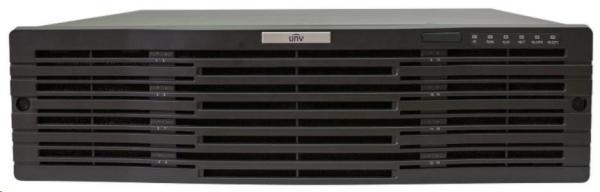 Uniview NVR,  64 kanálů,  H.265,  16xHot-Swap HDD,  RAID,  12 Mpix (384/ 384 Mbps),  2xHDMI+ VGA ,  4xUSB,  2xMiniSAS, 2xSFP, audio