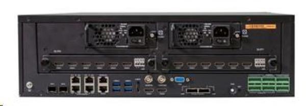 Uniview NVR,  64 kanálů,  H.265,  16xHot-Swap HDD,  RAID,  12 Mpix (384/ 384 Mbps),  2xHDMI+ VGA ,  4xUSB,  2xMiniSAS, 2xSFP, audio1