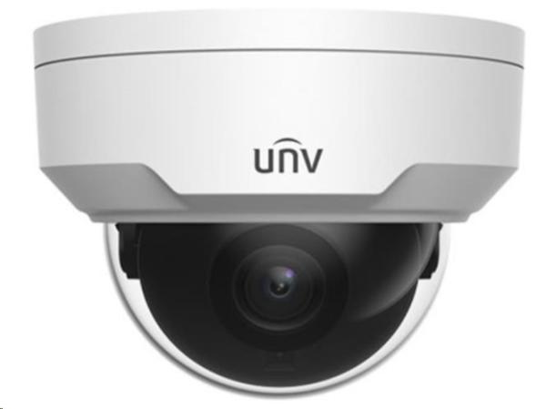 UNIVIEW IP kamera 1920x1080 (FullHD), až 25 sn/s, H.265, obj. 2,8 mm (106,7°), PoE, DI/DO, audio, Smart IR 30m, WDR 120dB