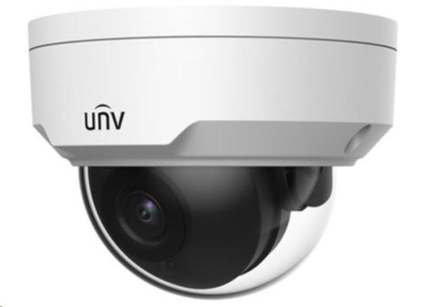 UNIVIEW IP kamera 1920x1080 (FullHD), až 25 sn/s, H.265, obj. 2,8 mm (106,7°), PoE, DI/DO, audio, Smart IR 30m, WDR 120dB2