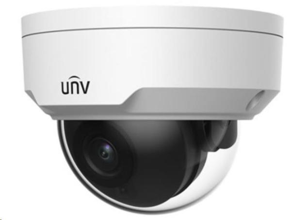 UNIVIEW IP kamera 2688x1520 (4 Mpix), až 25 sn/s, H.265, obj. 2,8 mm (101,1°), PoE, DI/DO, audio, Smart IR 30m, WDR 120dB2