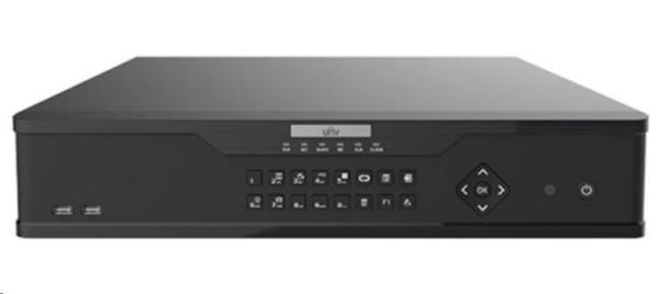 Uniview NVR, 16 kanálov, H.265, 4x HDD, 12Mpix (384Mbps/384Mbps), HDMI+VGA Full HD, ONVIF, 3x USB, audio