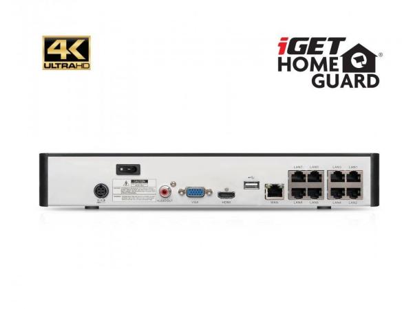 iGET HOMEGUARD HGNVK88504 - PoE 4K UltraHD NVR CCTV 8CH + 4x kamera4