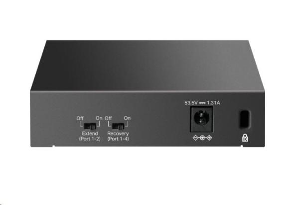 TP-Link LiteWave switch LS105GP (5xGbE, 4xPoE+, 65W, fanless)1