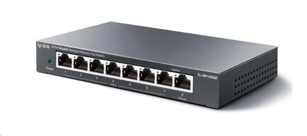 TP-Link Easy Smart switch RP108GE (7xGbE passive PoE-in, 1xGbE passive PoE-out)3