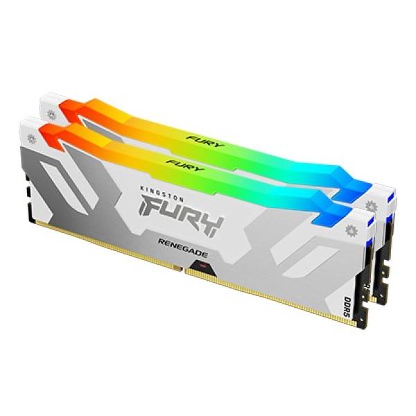 Kingston FURY Renegade/ DDR5/ 64GB/ 6400MHz/ CL32/ 2x32GB/ RGB/ White