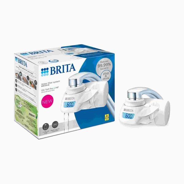 Brita OnTap Pro V-MF vodní filtrační systém,  kohoutkový filtr,  600 l,  digitální displej,  3 nastavení3