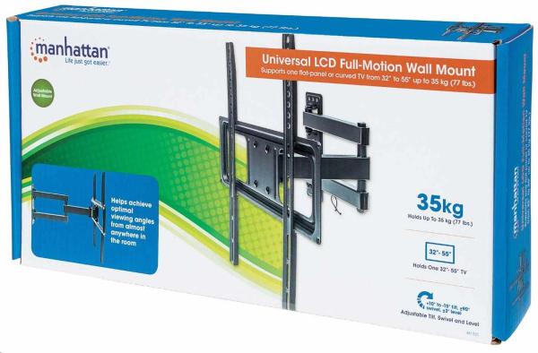 Manhattan TV LCD Wall Mount for 32"-55",  Full motion2