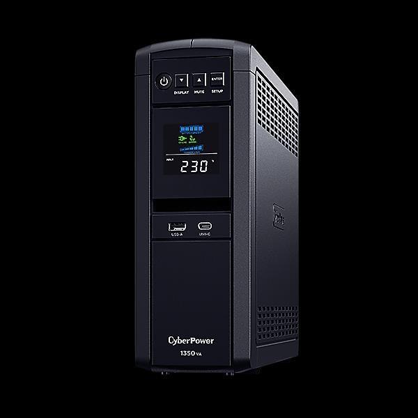 CyberPower CP1350EPFLCD, UPS Intelligent PFC, 1350VA/810W, LCD, 6x Schuko, RJ11/RJ45, USB