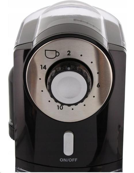 Melitta Molino mlýnek na kávu, 100 W, 17 hrubostí mletí, zásobník na 200 g, černý1