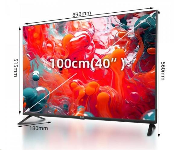 CHiQ L40QH7G TV 40", QLED, Full HD, Google TV, Frameless, Dolby Audio, dbx-tv, HDR 105