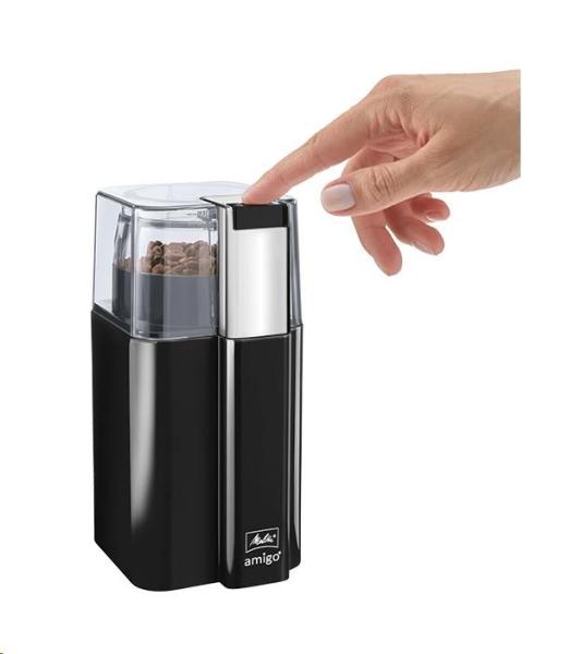 Melitta Amigo mlýnek na kávu,  čepele z nerezové oceli,  černý3