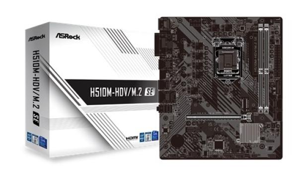 ASRock MB Sc LGA1200 H510M-HDV M.2 SE,  Intel H470,  2xDDR4,  1xHDMI,  1xDVI,  1xVGA,  mATX