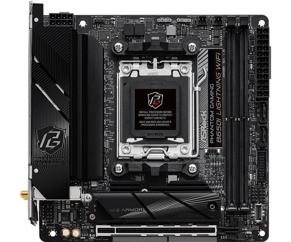 ASRock MB Sc AM5 B650I LIGHTNING WIFI, AMD B650, 2xDDR5, 1xHDMI, Mini-ITX1
