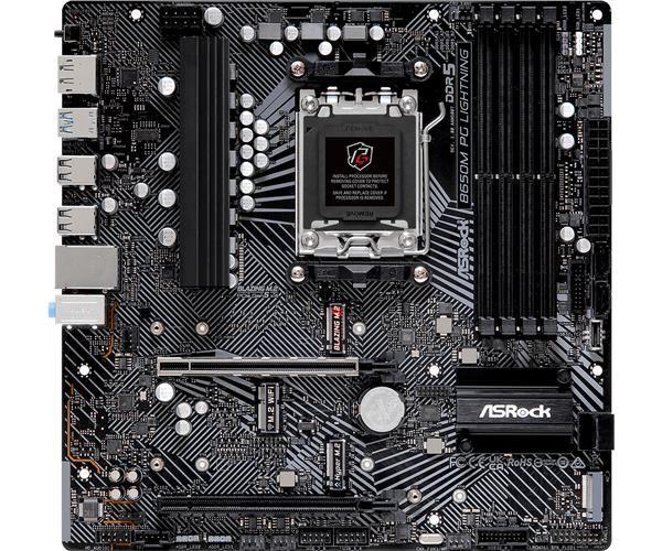 ASRock MB Sc AM5 B650M PG LIGHTNING, AMD B650, 4xDDR5, 1xDP, 1xHDMI, mATX1