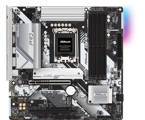 ASRock MB Sc LGA1700 B760M PRO RS, Intel B760, 4xDDR5, 1xDP, 1xHDMI, mATX2