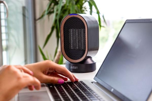 Lauben Desk Fan&Heater 2in1 600BB12