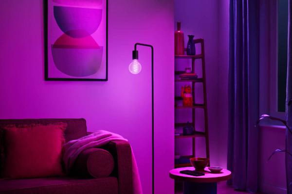 PHILIPS WiZ Wi-Fi BLE G95 E27 6, 3 W - barevná žárovka,  nastavitelná teplota,  stmívatelná0