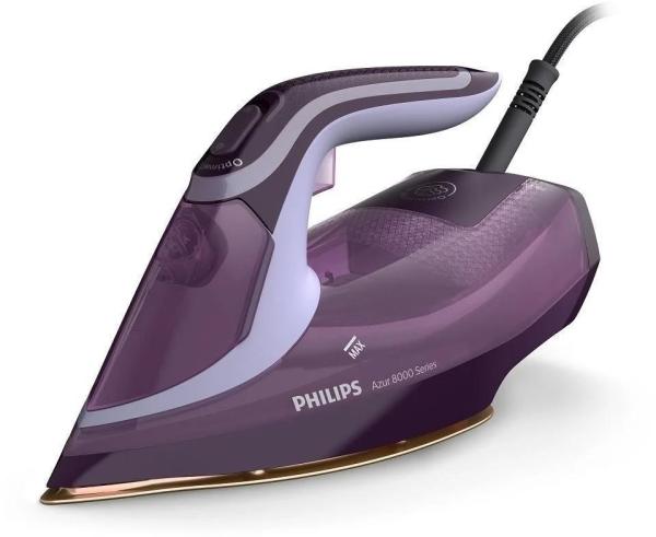 Philips Azur 8000 Series DST8021/30 napařovací žehlička, 3000 W, rychlé nahřátí, automatické vypnutí, fialová