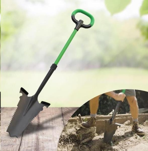 Hammersmith Rayzer Shovel rýč,  rýč se špičatou čepelí,  pilovité strany,  114cm