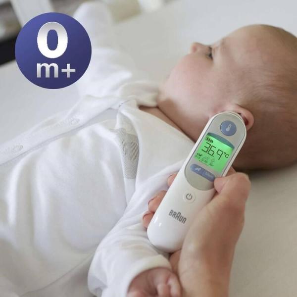 Braun IRT 6520 ThermoScan 7 bezdotykový teploměr, digitální, ušní, paměť na 9 měření6