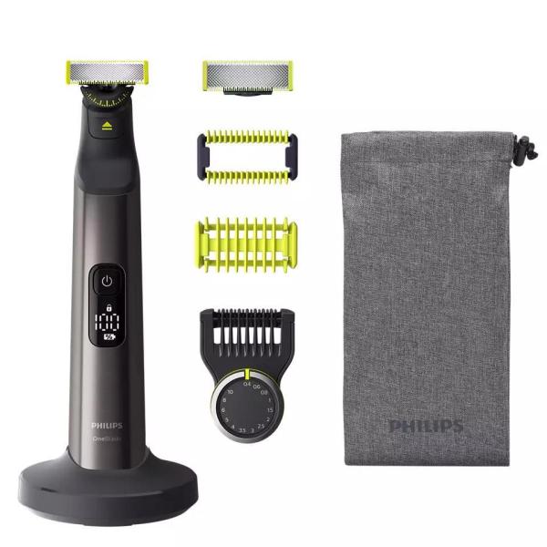 Philips OneBlade Pro 360 QP6551/ 17 zastřihovač,  na tělo a obličej,  mokré a suché holení,  protiskluzová rukojeť