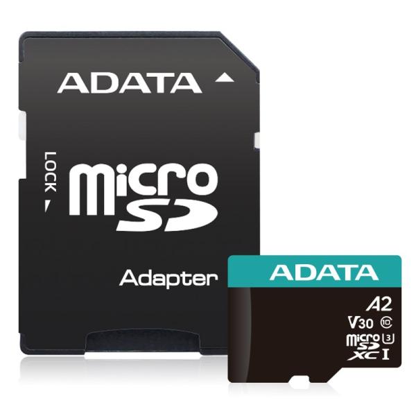 ADATA MicroSDXC karta 512GB Premier Pro UHS-I V30S (R:100/ W:80 MB/ s) + SD adaptér1