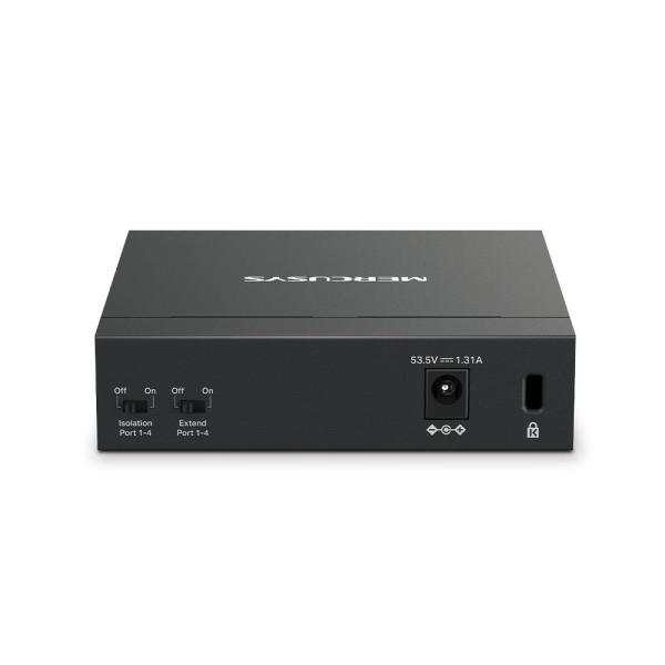 MERCUSYS switch MS105GP (5xGbE,4xPoE+,65W,fanless)2