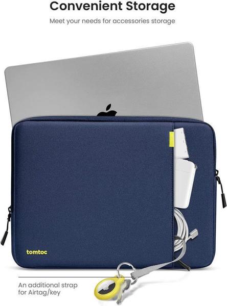 tomtoc Sleeve Kit - 16" MacBook Pro/  15, 3“ MacBook Air,  námořní modrá4