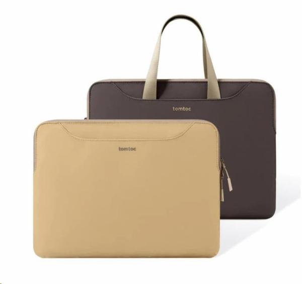 tomtoc Light-A21 Dual-color Slim Laptop Handbag,  13, 5 Inch - Cookie