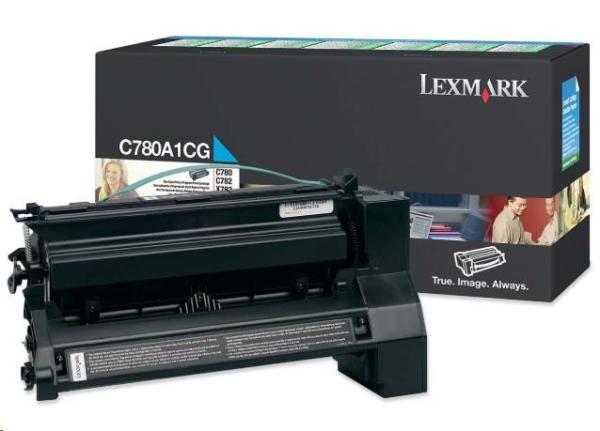 Lexmark toner C780A1CG C780 /  C782 6K Cyan Return Cartridge