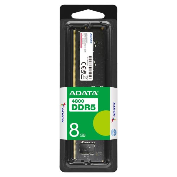 ADATA DIMM DDR5 8GB 4800MHz CL40,  Single Tray0