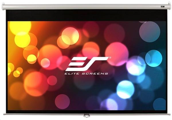 Elite Screens M80NWV 80", Projekční plátno, roleta, 80" (203,2 cm), 4:3, 121,9x162,6cm, Gain 1,1, case bílý