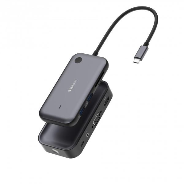 VERBATIM Display Adapter Share My Screen 1080P,  USB-C hub