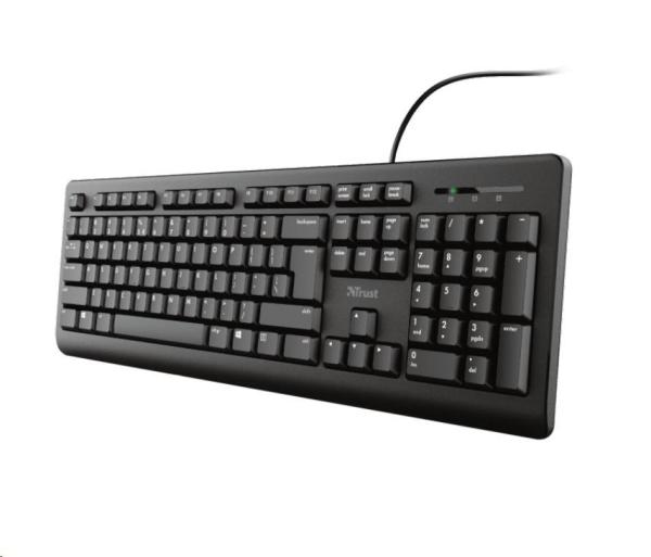 TRUST klávesnice PRIMO,  membránová,  USB,  HU