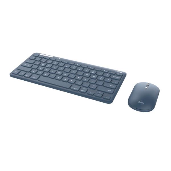 TRUST LYRA WL KEYBOARD & MOUSE US (myš+kláv) modrá1