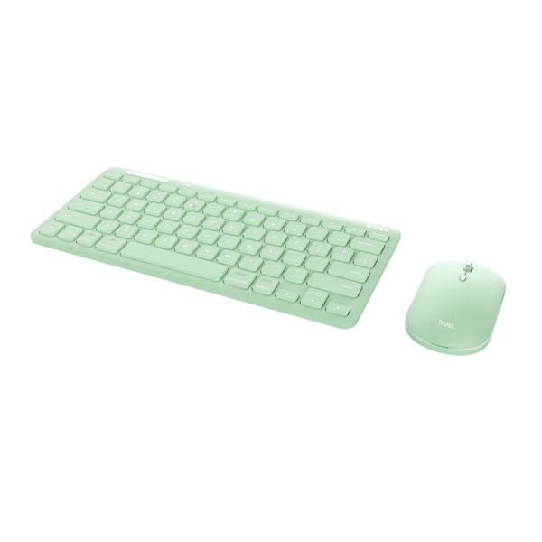 TRUST LYRA WL KEYBOARD & MOUSE US (myš+kláv) zelená0