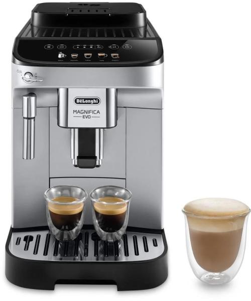 DeLonghi Magnifica Evo ECAM 290.31.SB automatický kávovar,  1450 W,  15 bar,  vestavěný mlýnek,  napařovací tryska