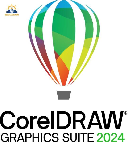 CorelDRAW Graphics Suite 2024 Education Perpetual License (incl. 1 Yr CorelSure Maintenance)(1-4)