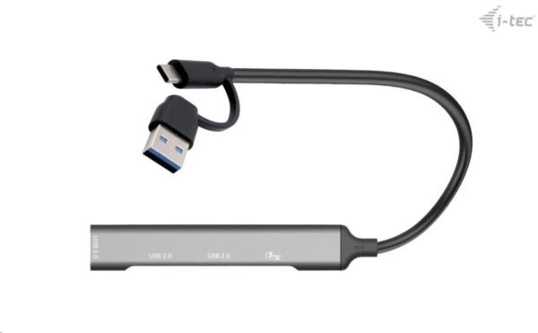i-Tec USB-A/USB-C Metal HUB 1x USB-C 3.1 + 3x USB 2.01