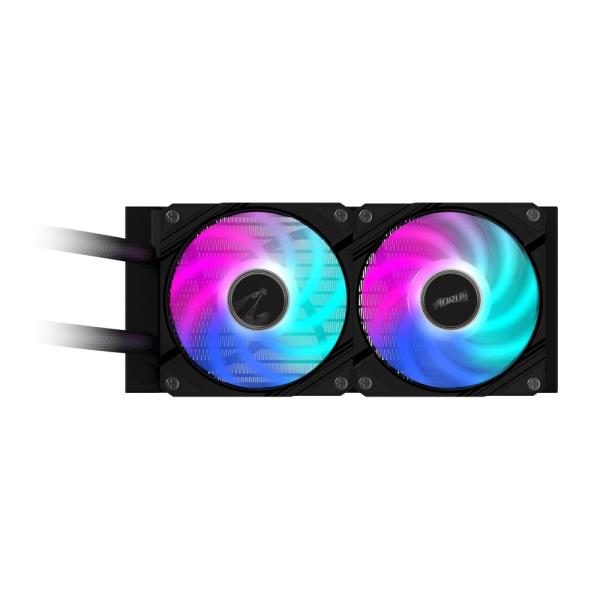 GIGABYTE vodní chladič AORUS WATERFORCE X II 240,  2x120mm ARGB,  LCD displej,  LGA1851,  AM50