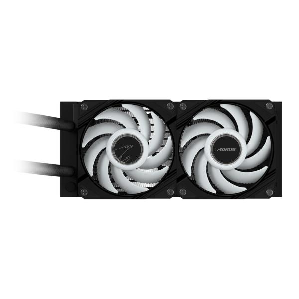 GIGABYTE vodní chladič AORUS WATERFORCE X II 240,  2x120mm ARGB,  LCD displej,  LGA1851,  AM51