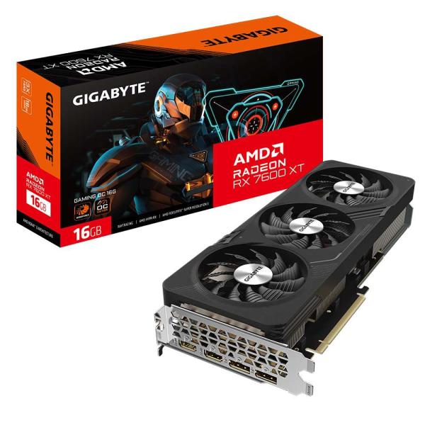 GIGABYTE VGA AMD Radeon RX 7600 XT GAMING OC 16G,  RX 7600 XT,  16GB GDDR6,  2xDP,  2xHDMI