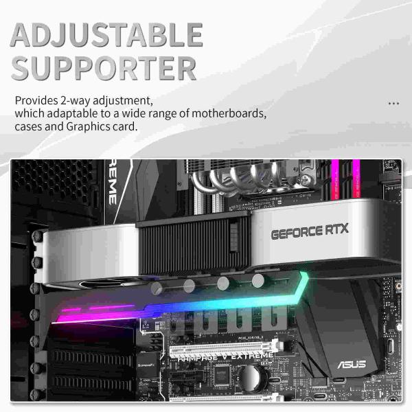 1stCool Podpěra GPU Kovový držák ARGB,  černá5
