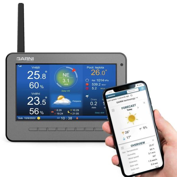 GARNI 3015 Arcus - Wi-Fi meteorologická stanice s TFT HD displejem 2. generace1