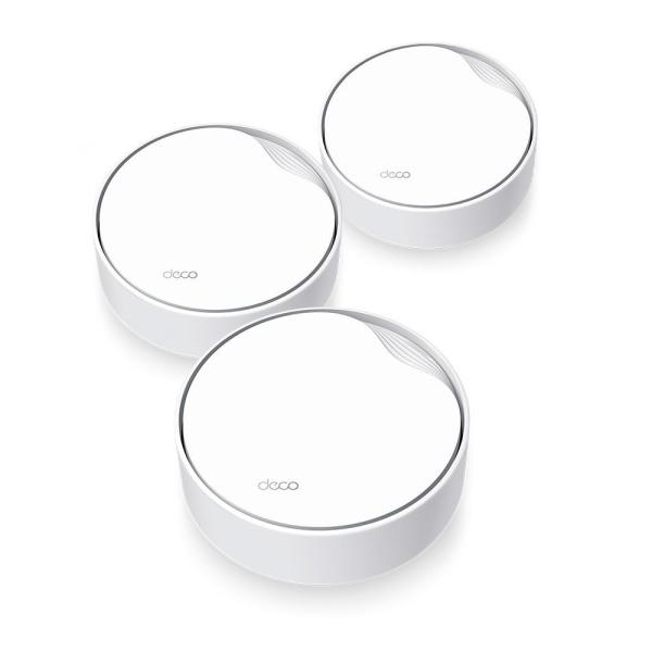 TP-Link Deco X50-PoE (3-pack) WiFi6 Mesh (AX3000, 2, 4GHz/ 5GHz, 1x2, 5GbELAN/ WAN, 1xGbELAN/ WAN, 1xPoE)