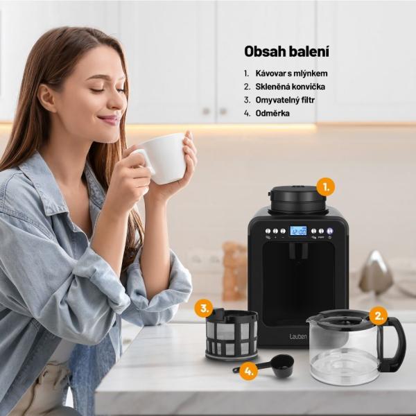 Lauben Grind&Drip Coffee Maker 600BB4